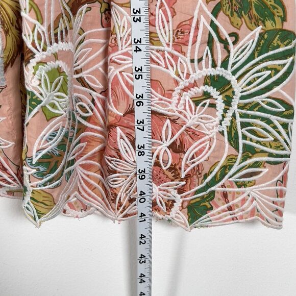 Soft Surroundings Bellicia Embroidered Midi Dress Womens Sz PM 3/4 Sleeves - Picture 12 of 12